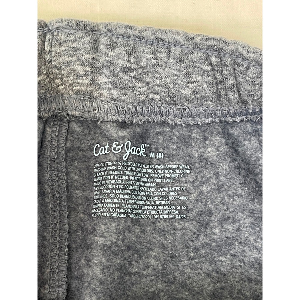 Cat & Jack Boys Charcoal Gray Jogger Sweatpants Size M 8 Reinforced Knee NWT - Picture 4 of 5